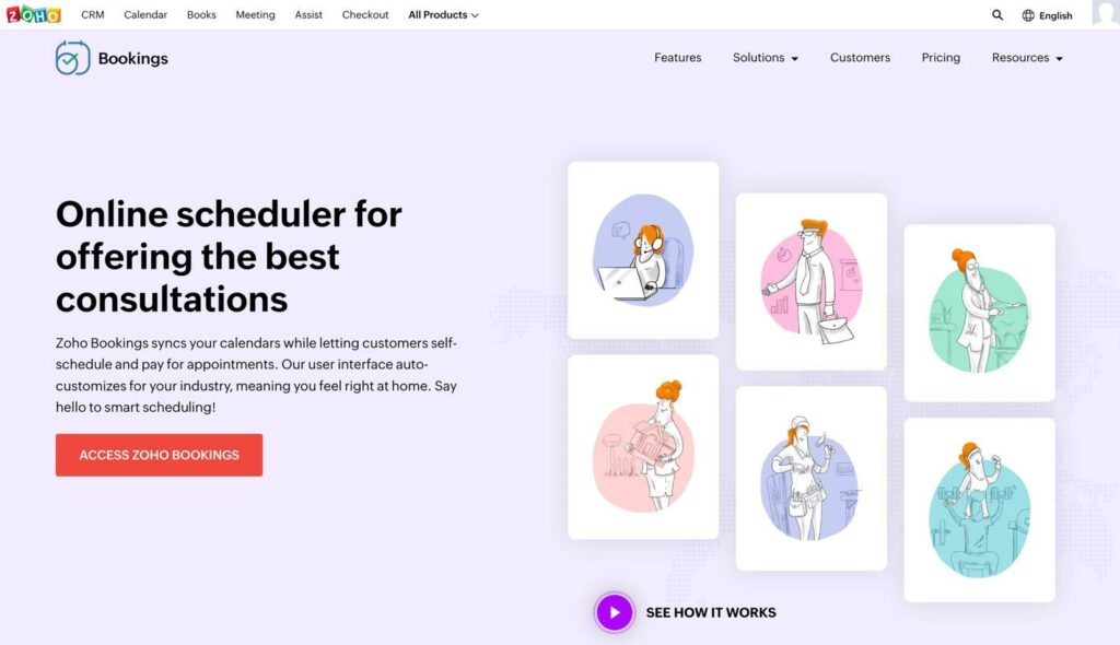 zoho bookings - best free appointment scheduling apps