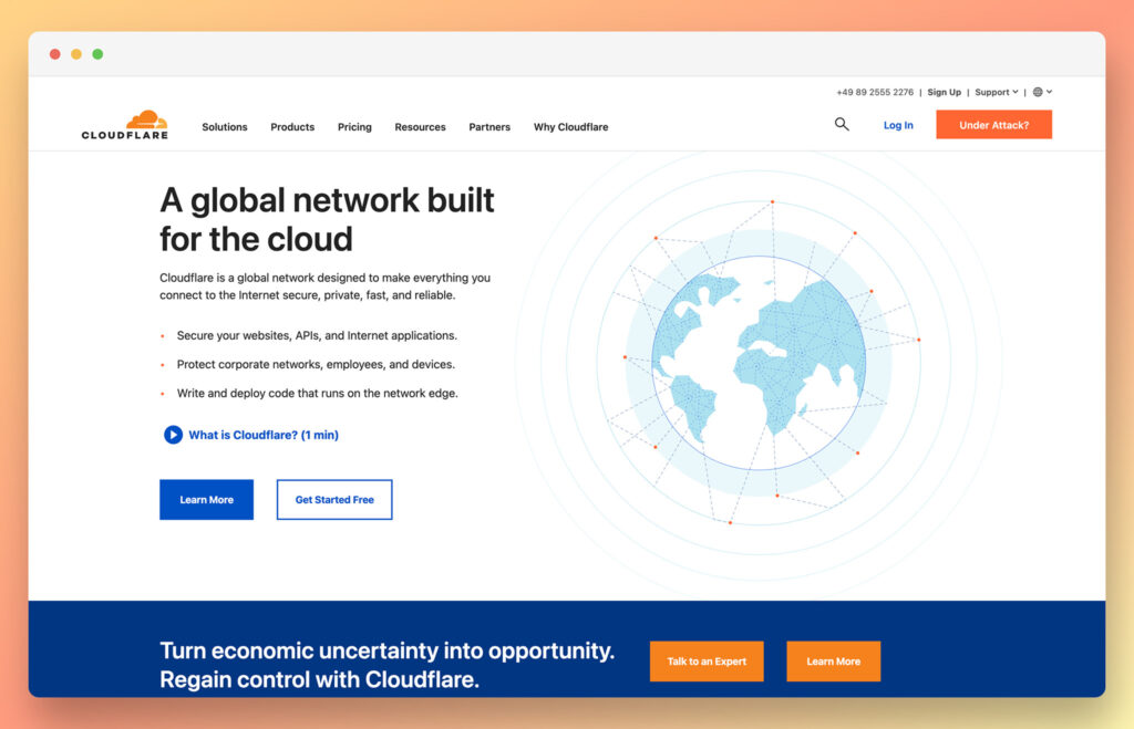 cloudflare review homepage