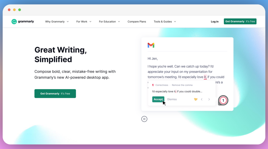 grammarly-best-ai-copywriting-software