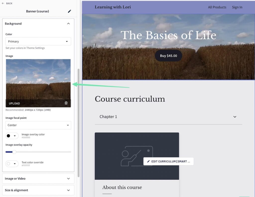 how to create an online course for free and with a logo