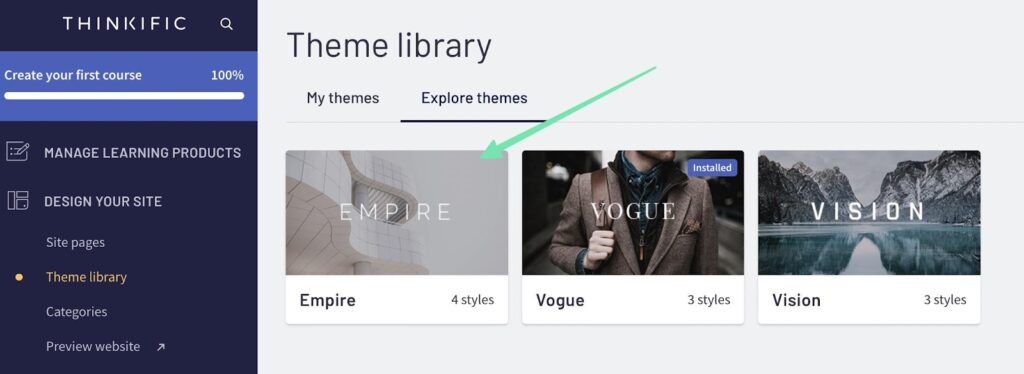picking a theme
