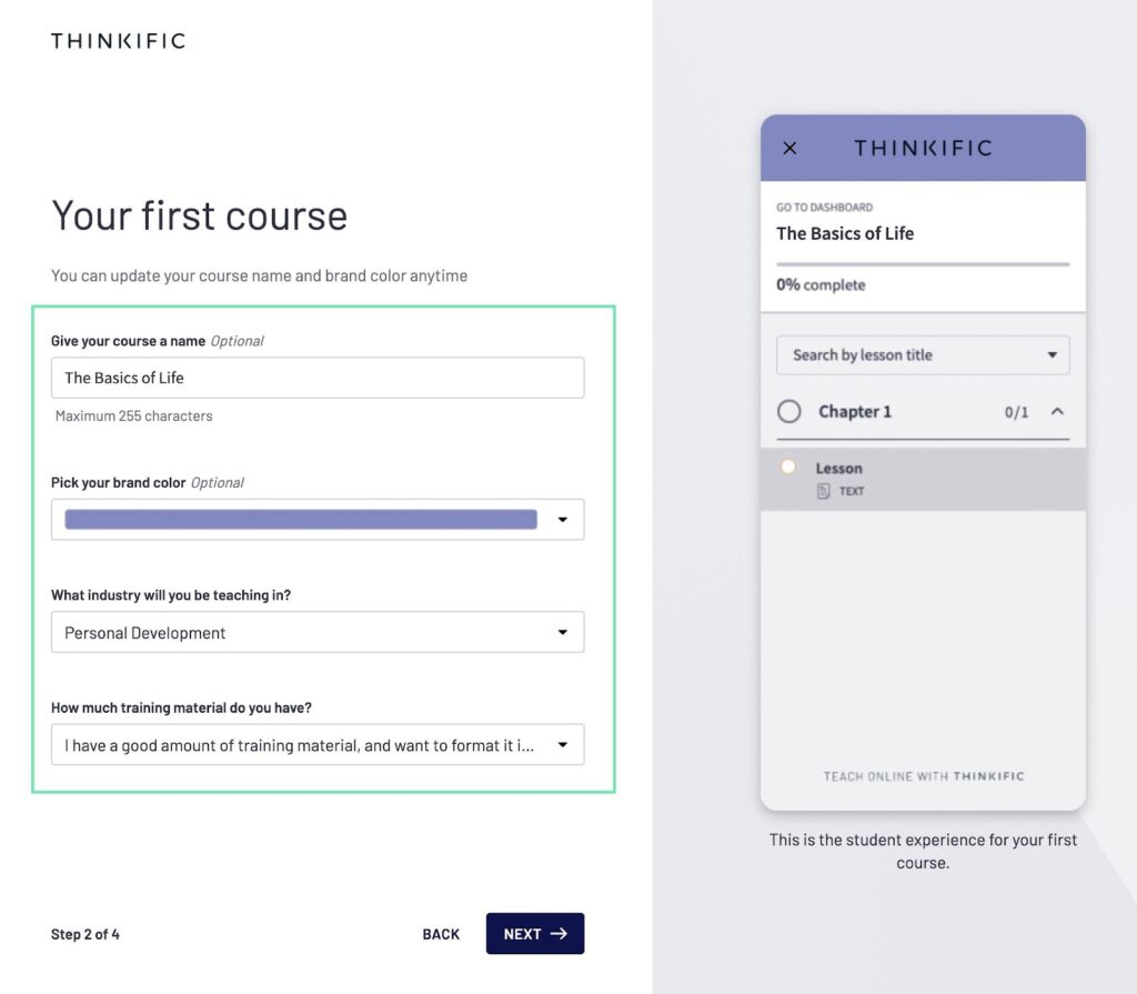 how to create an online course for free for the first time