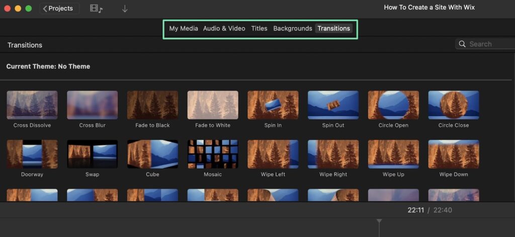 effects in imovie on how to create a screencast