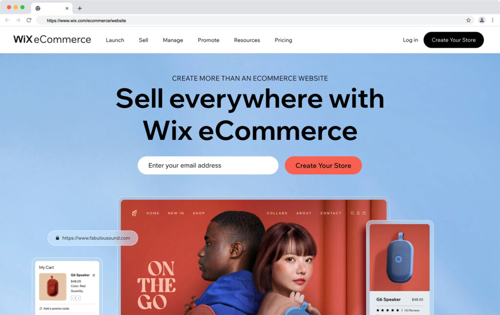 wix homepage