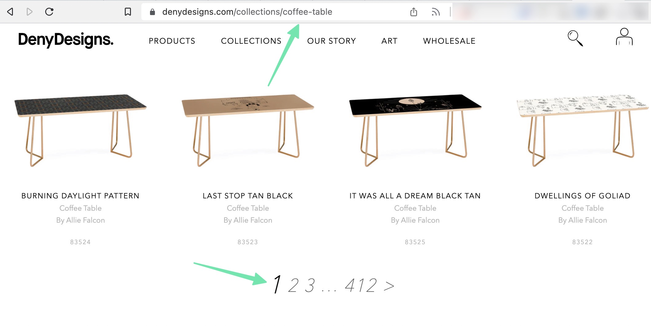 seeing a normal category page through pagination