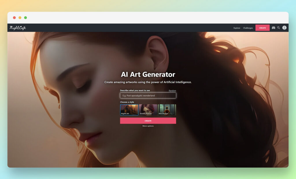 NightCafe Creator - best AI image generator