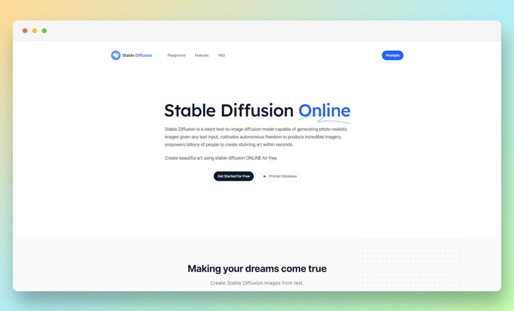 Stable Diffusion Online - best AI image generator