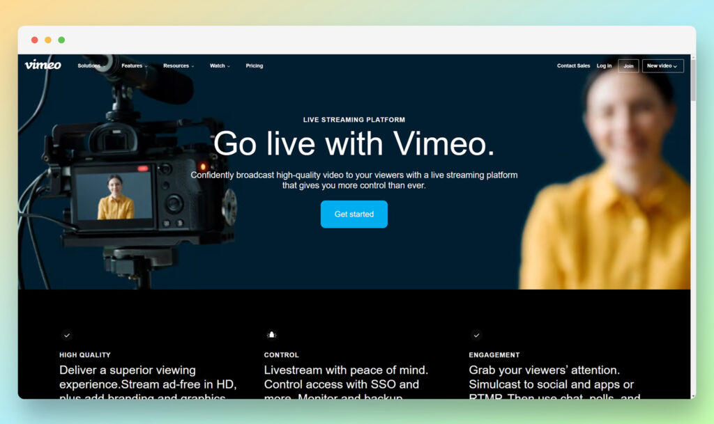 Vimeo Livestream - Best Dacast Alternatives