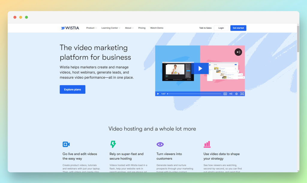 Wistia - Best Dacast Alternatives