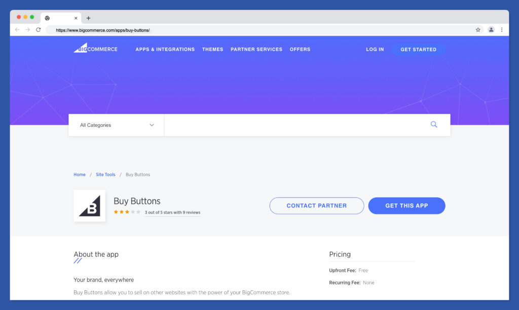 buy buttons - best bigcommerce apps