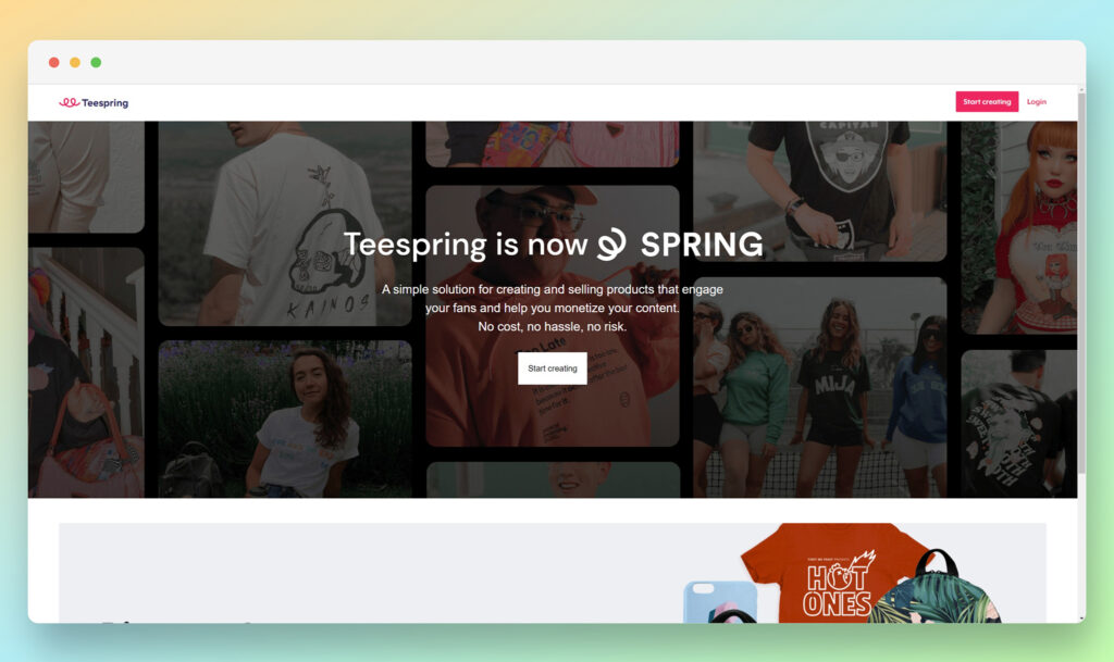 teespring - Print on Demand Hoodies